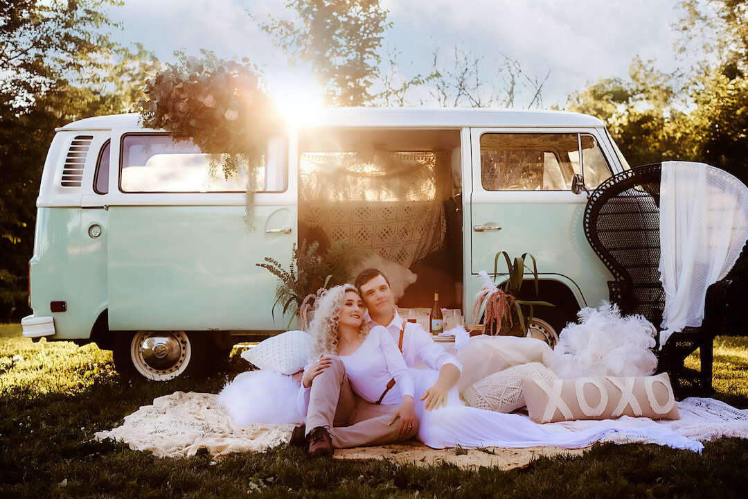 Boho Elopement Styled Shoot with Blossom the Bus
