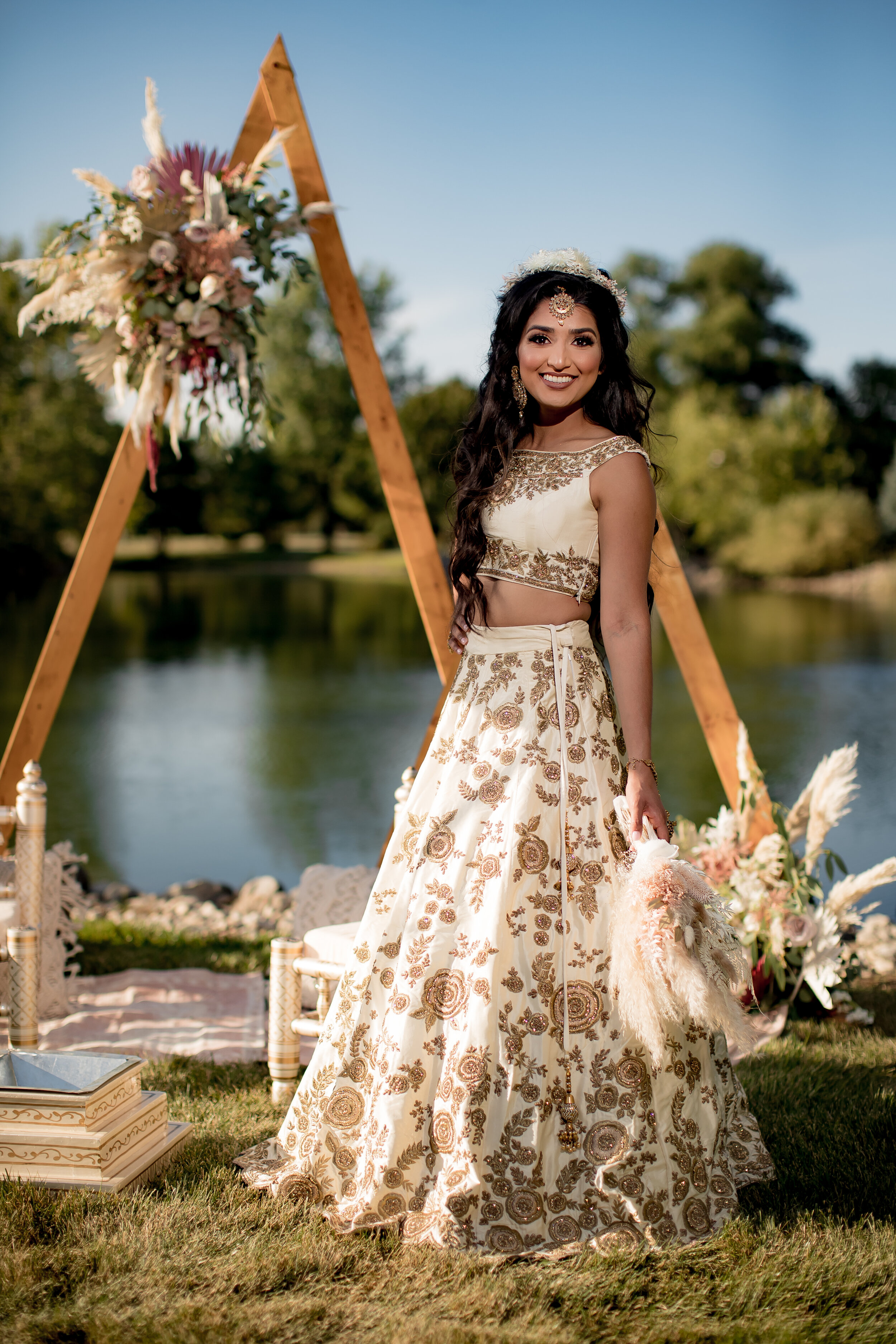 Boho-Chic Meets Indian Fusion Royalty Wedding Inspiration featured on CHI thee WED