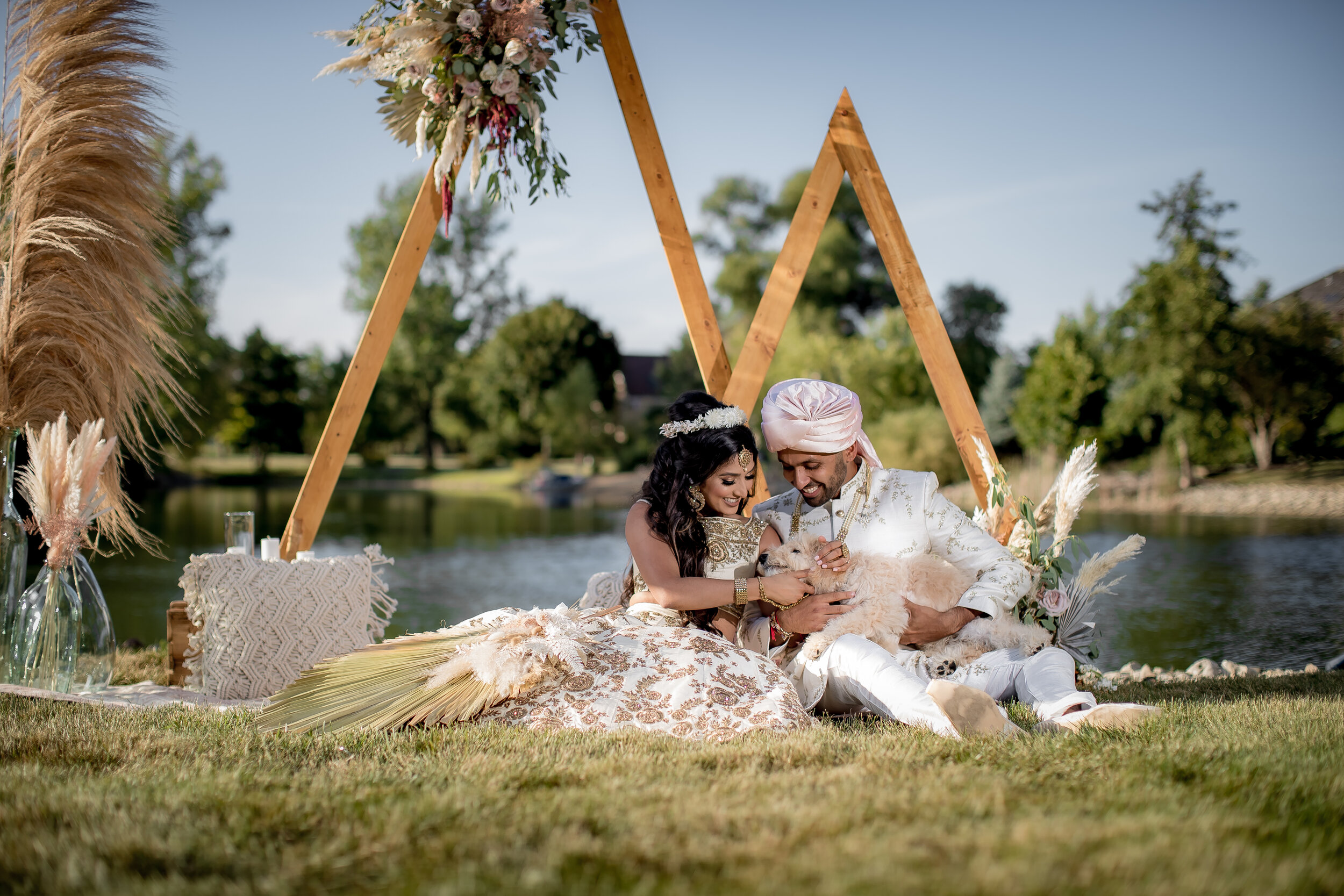 Boho-Chic Meets Indian Fusion Royalty Wedding Inspiration featured on CHI thee WED