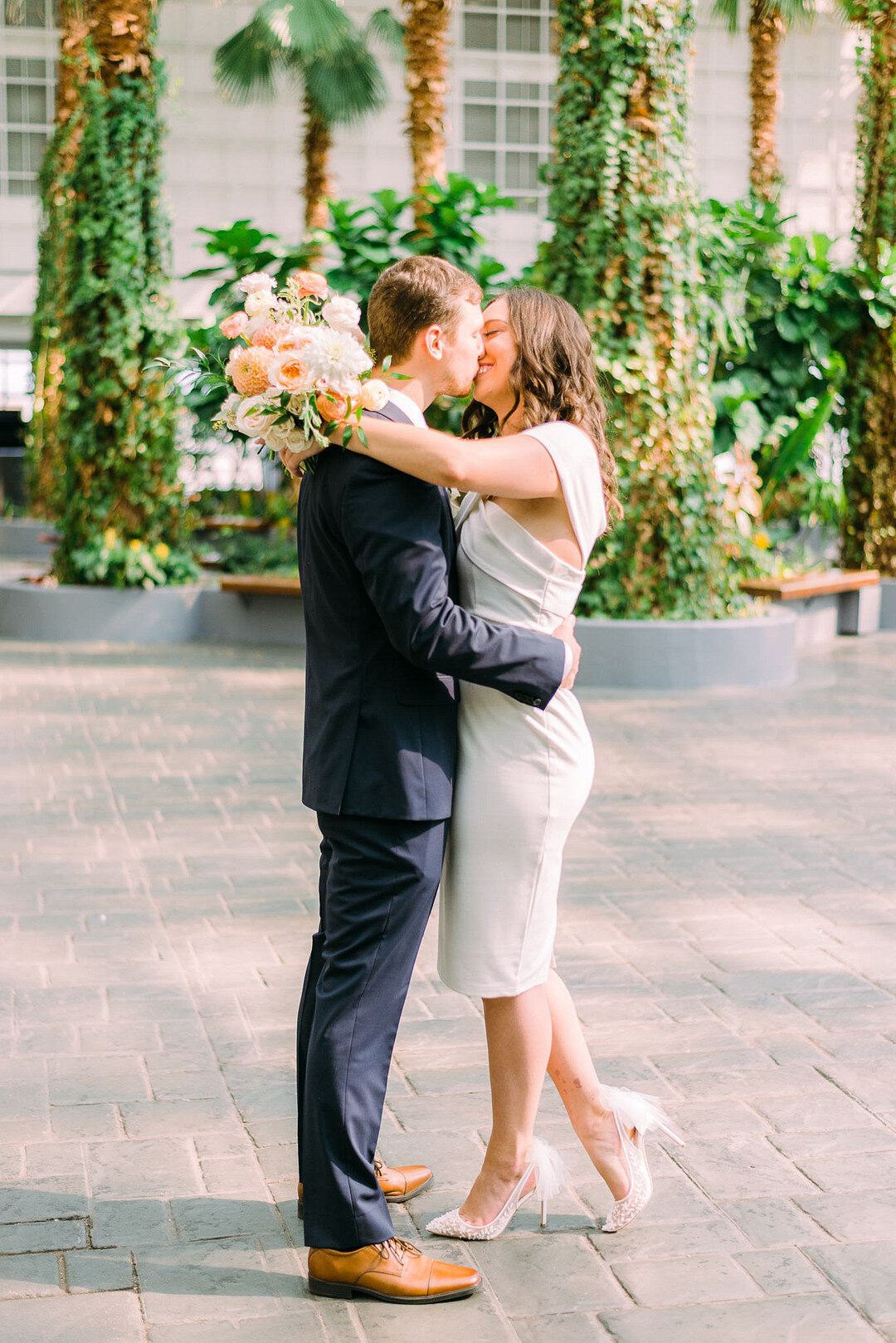 Urban Chic Elopement at Exclusive Rooftop Bar, Navy Pier Chicago captured by Joshua Harrison Photography