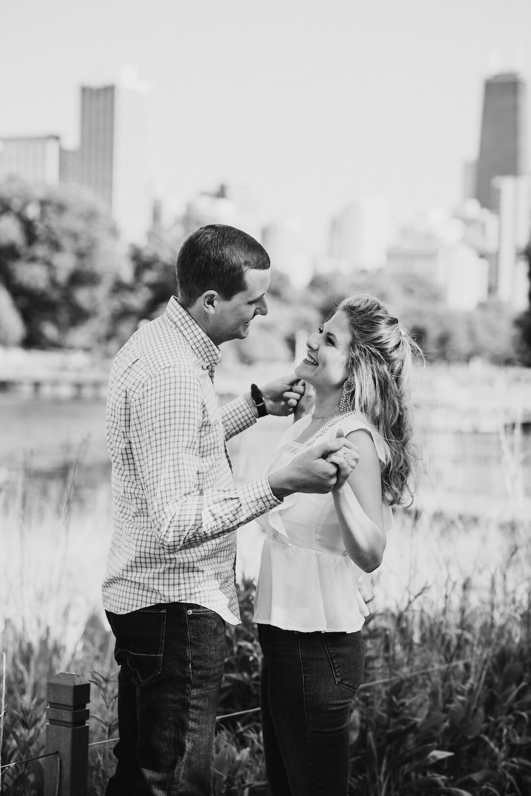 Charming Downtown Chicago Engagement Session captured by Dana Bell Photography