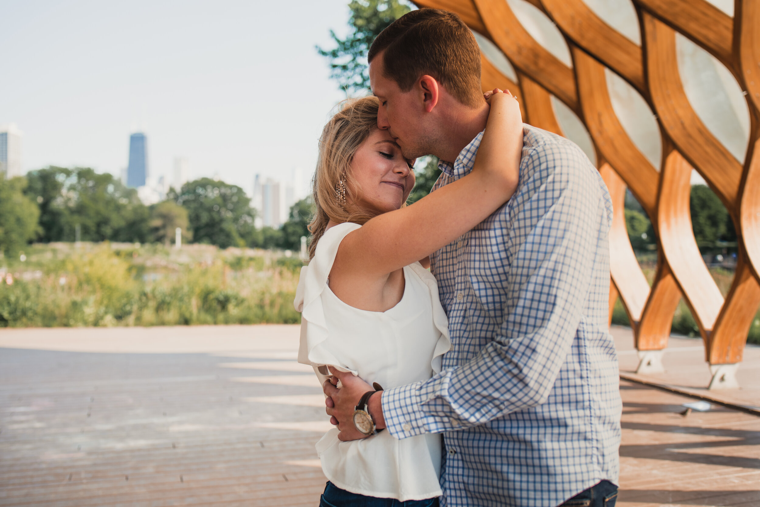 Charming Downtown Chicago Engagement Session captured by Dana Bell Photography
