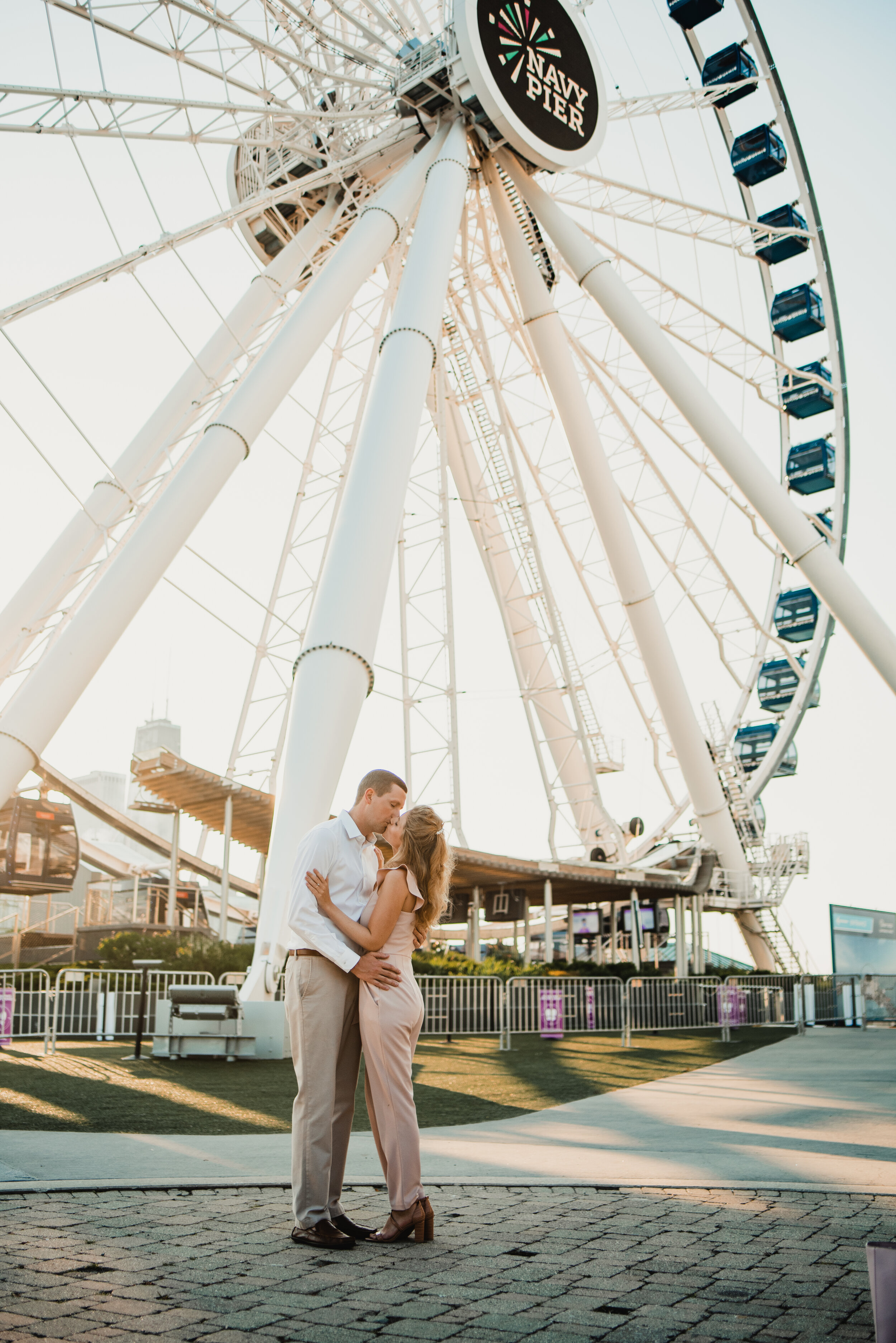 Charming Downtown Chicago Engagement Session captured by Dana Bell Photography