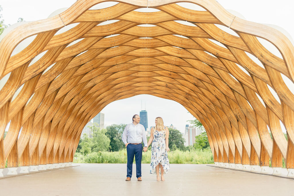 Sweet &amp; Summery North Avenue Beach Engagement Session captured by Catherine Milliron Photography