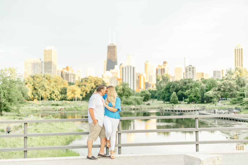 Sweet &amp; Summery North Avenue Beach Engagement Session captured by Catherine Milliron Photography