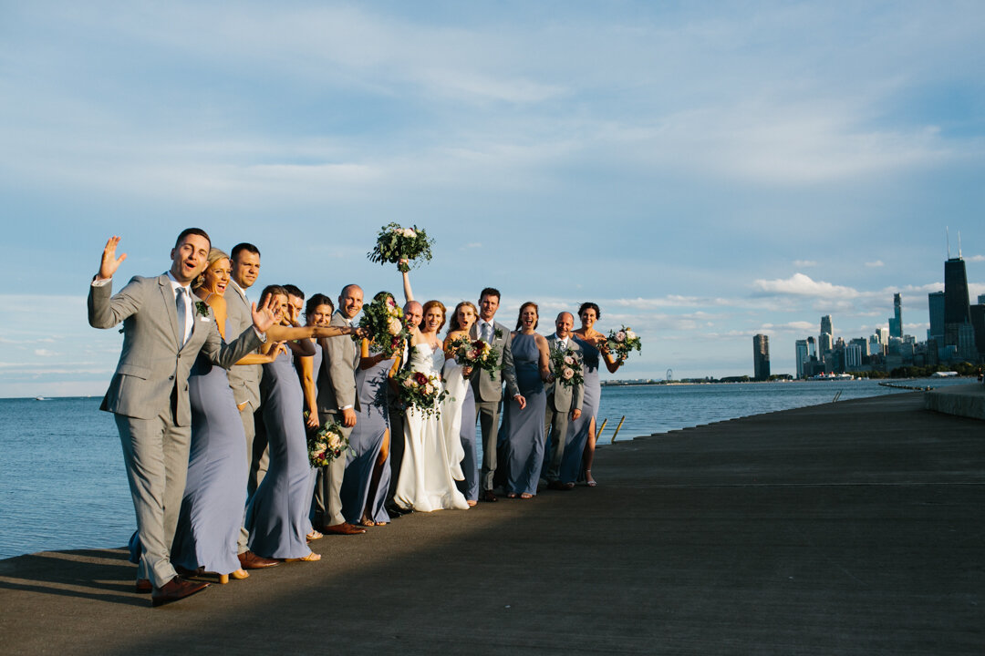 Traditional Fall Wedding at Theater on the Lake featured on CHI thee WED