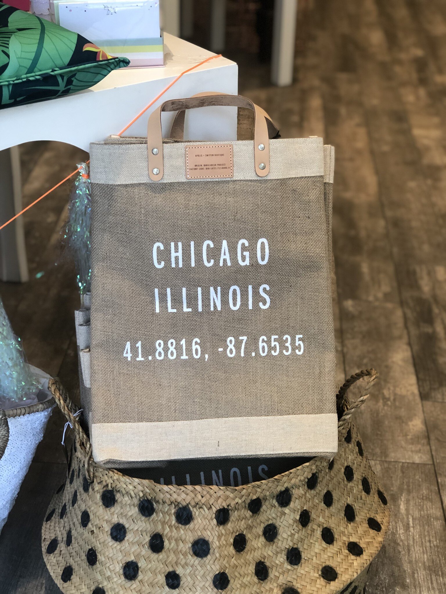 Chicago Coordinates Market Bag