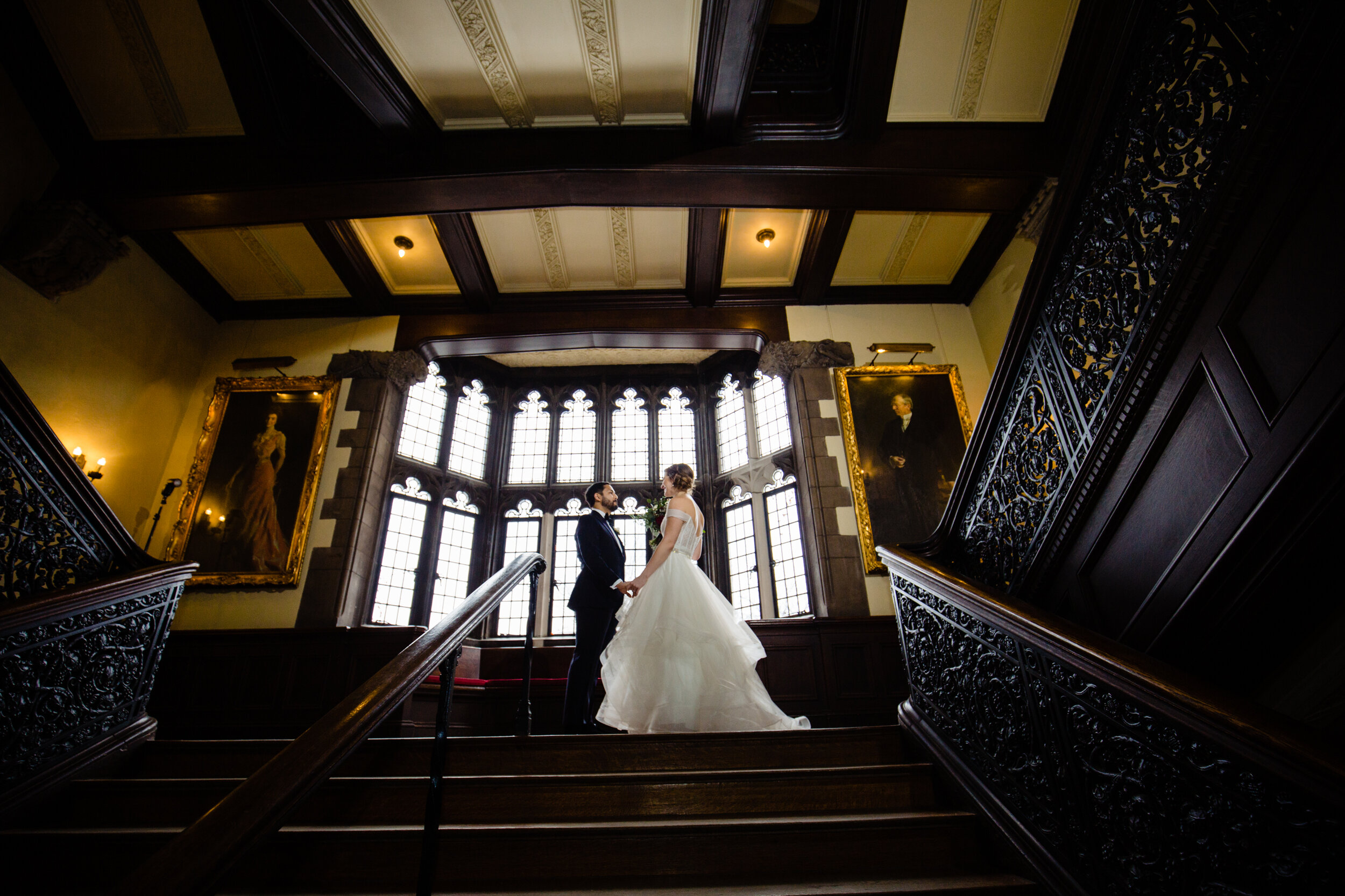 Dramatic and Moody Winter Wedding captured by Juancho SC Photography