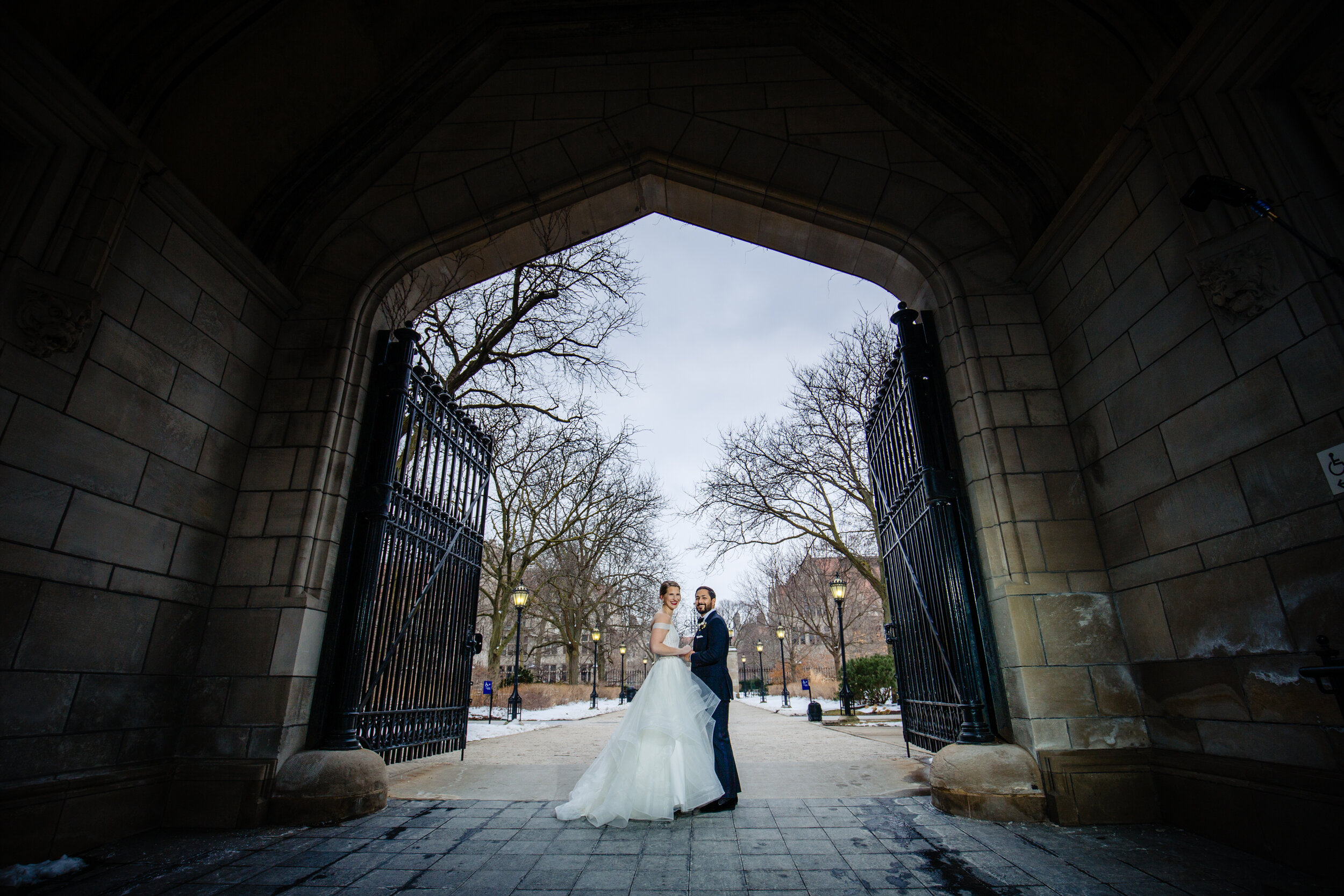 Dramatic and Moody Winter Wedding captured by Juancho SC Photography