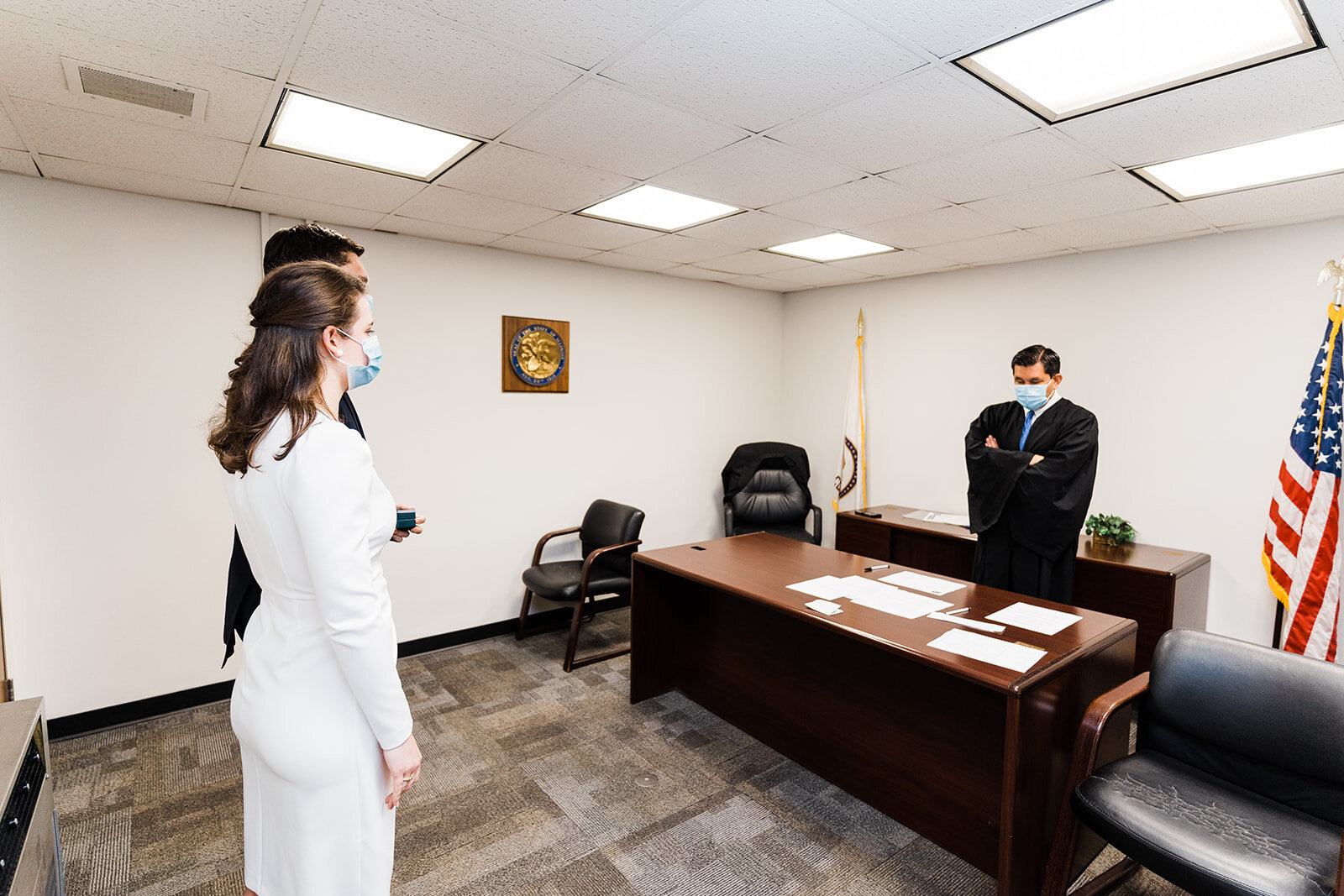 Chicago City Hall COVID Elopement by Rempel Photography featured on CHI thee WED