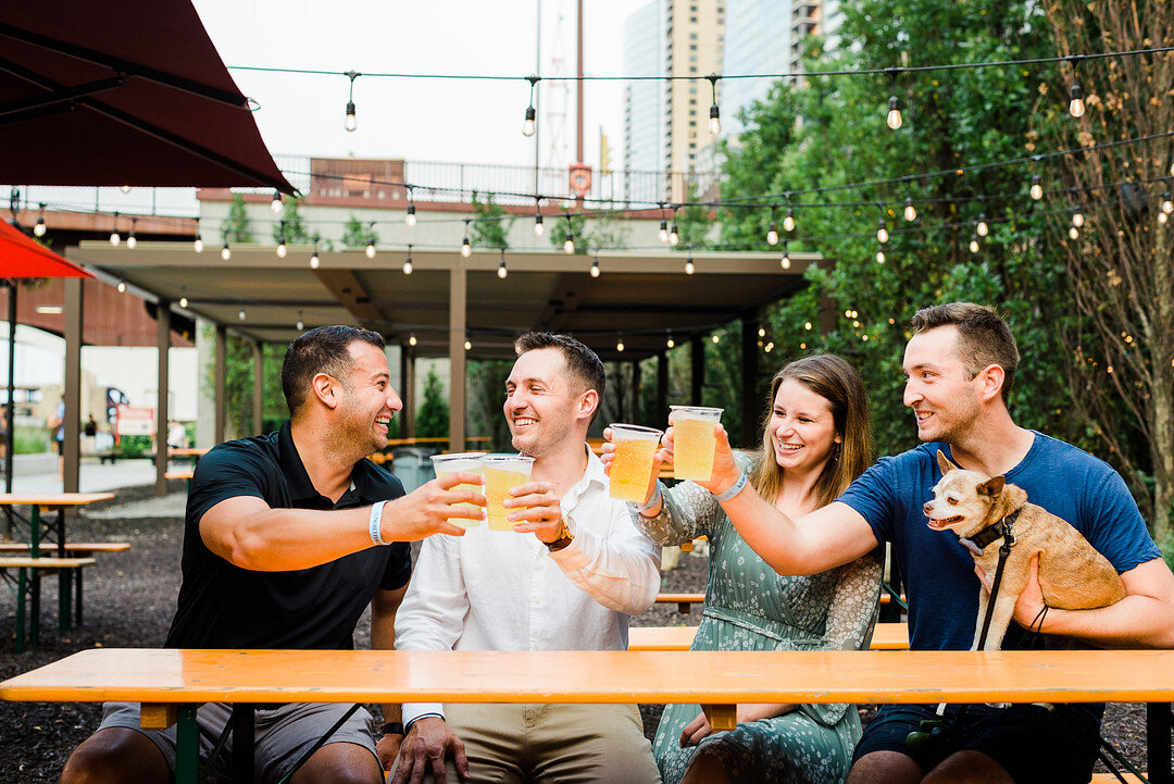 Romantic Chicago Riverwalk Engagement Session