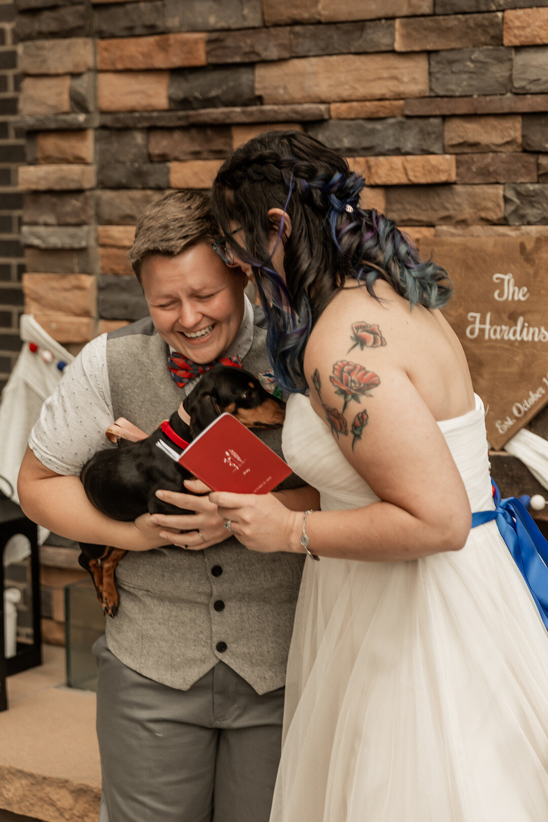 Chicago Cubs Themed Minimony Elopement at Hotel Zachary captured by ee photography