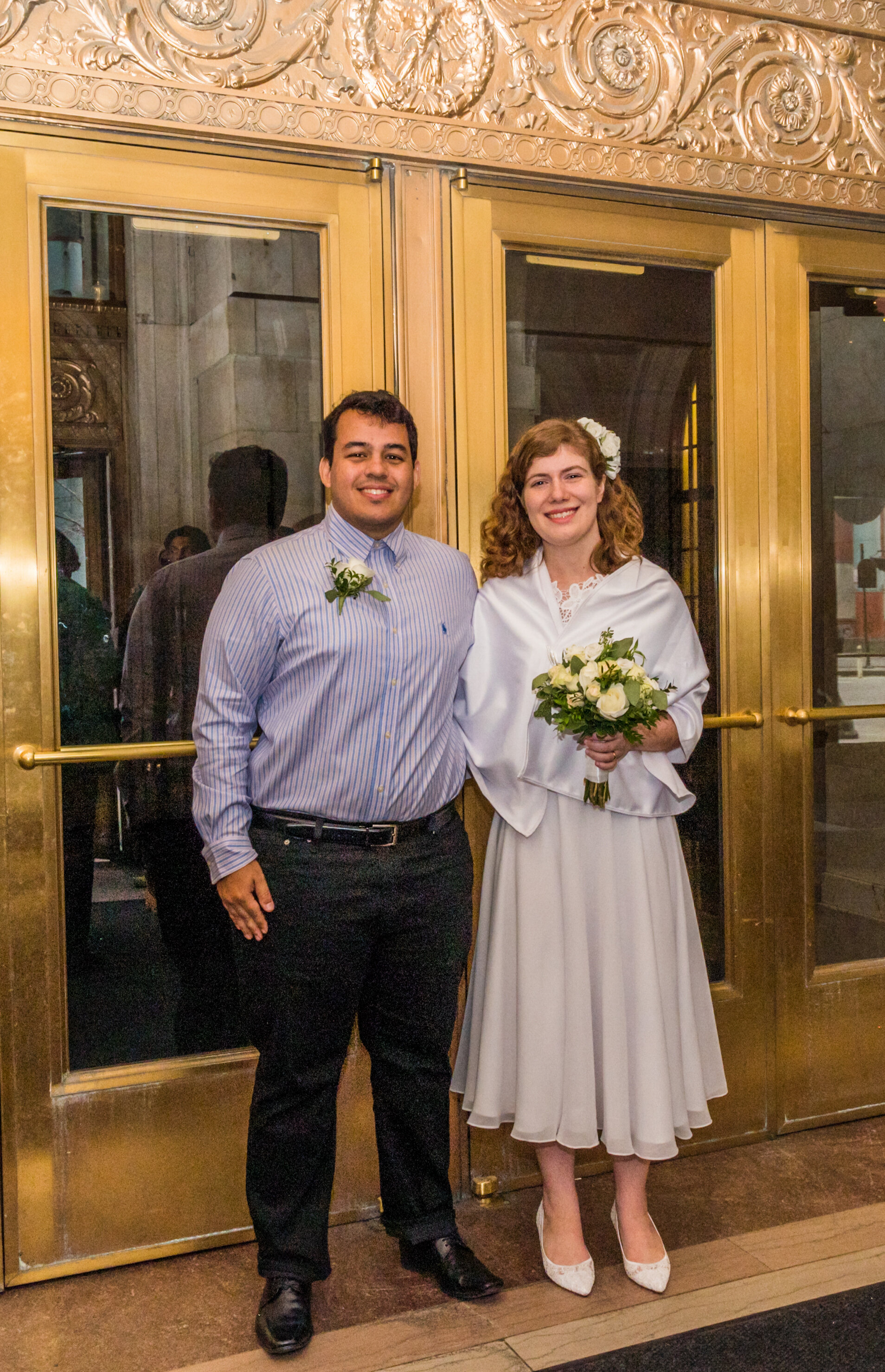 Intimate Winter Elopement with Portraits at the Chicago Cultural Center by Creative M Weddings