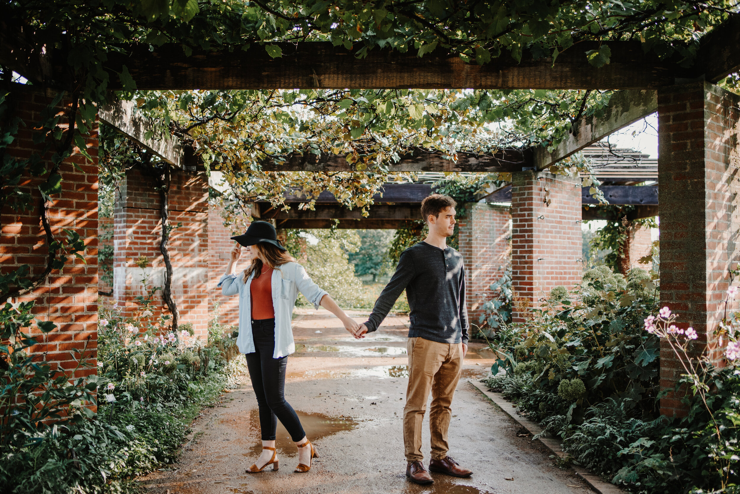 Sunny Botanic Garden Engagement Session captured by Dana Bell Photography | CHI thee WED