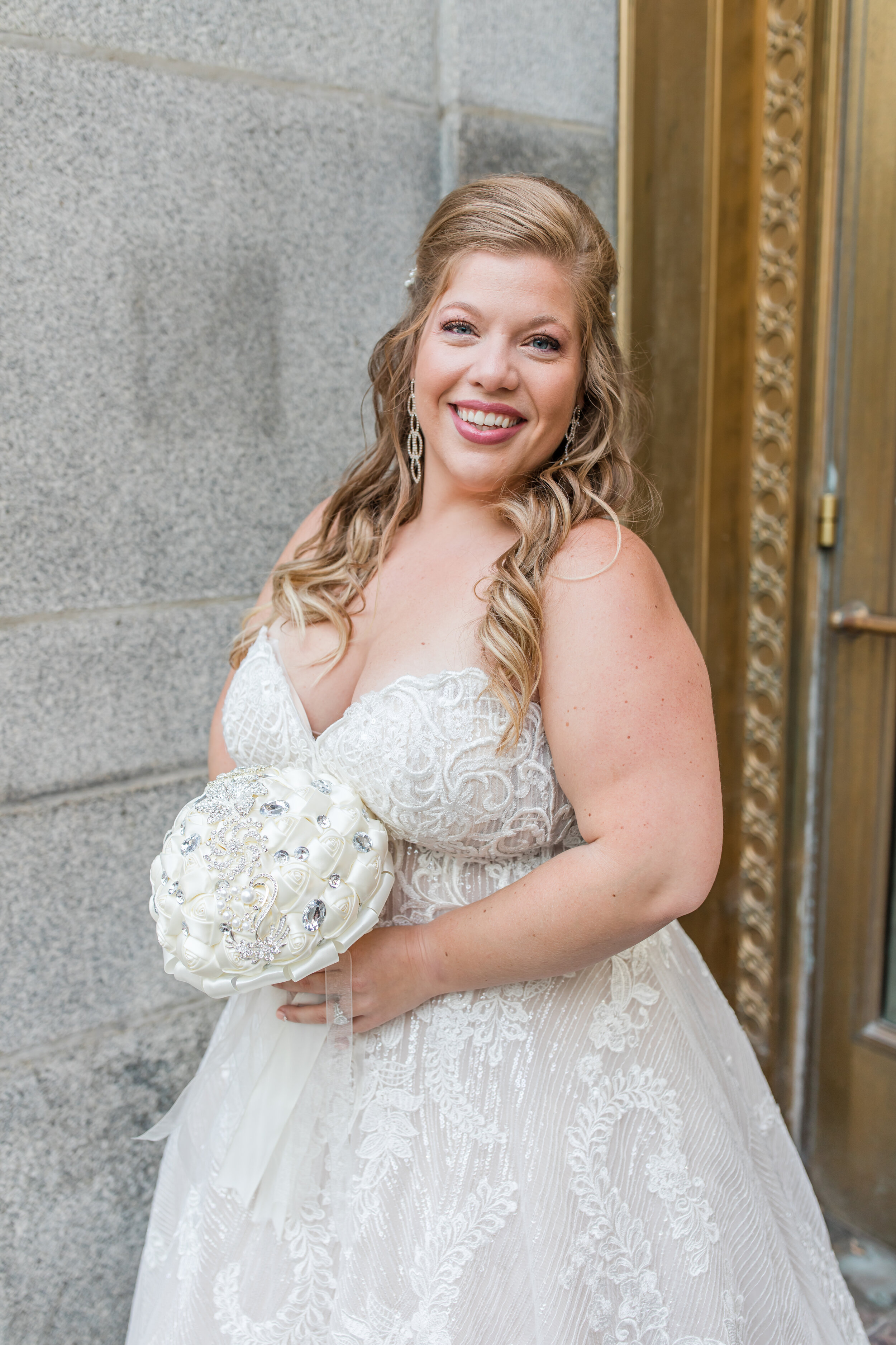 Quaint Downtown Chicago Cook County Courthouse Elopement captured by Bridgette Benson Photography