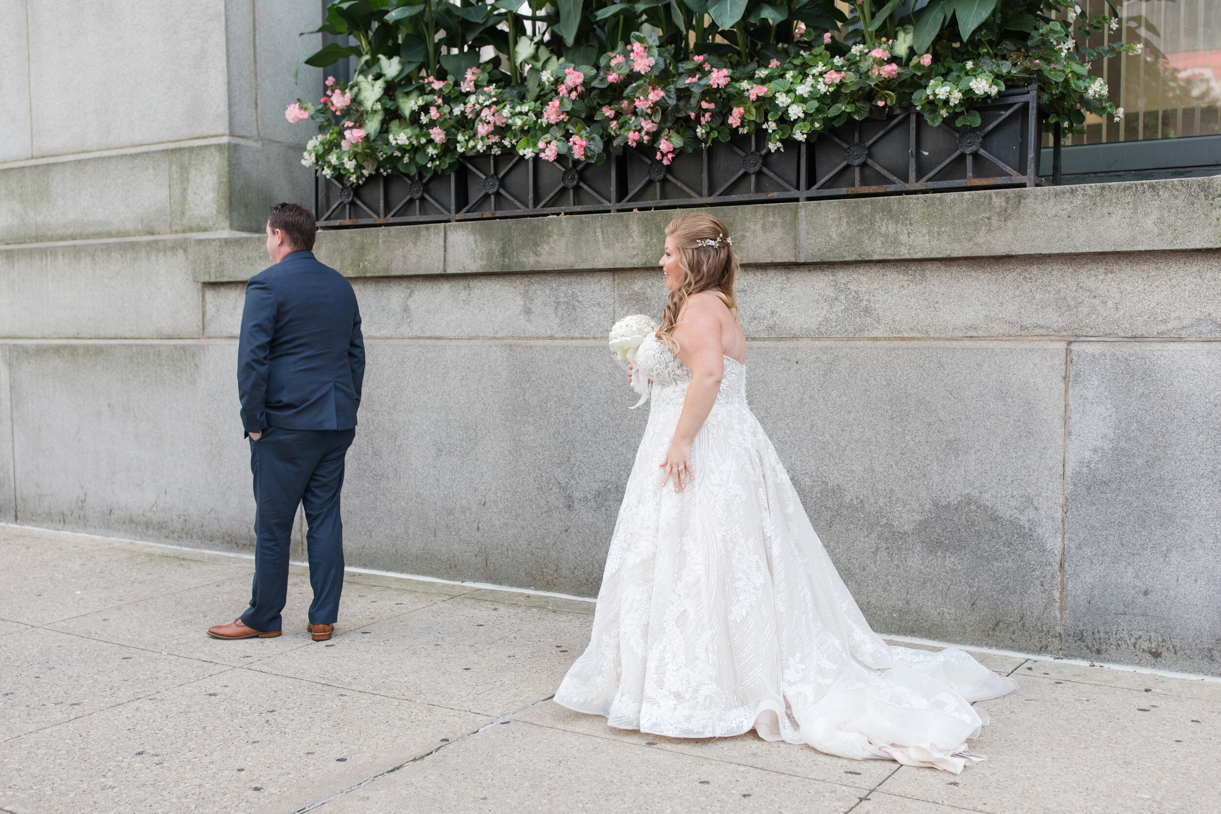 Quaint Downtown Chicago Cook County Courthouse Elopement captured by Bridgette Benson Photography