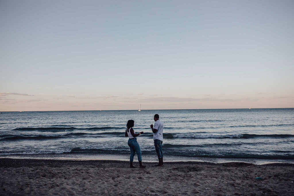 Beautiful Evanston Engagement Session by Whisper and Wind | CHI thee WED