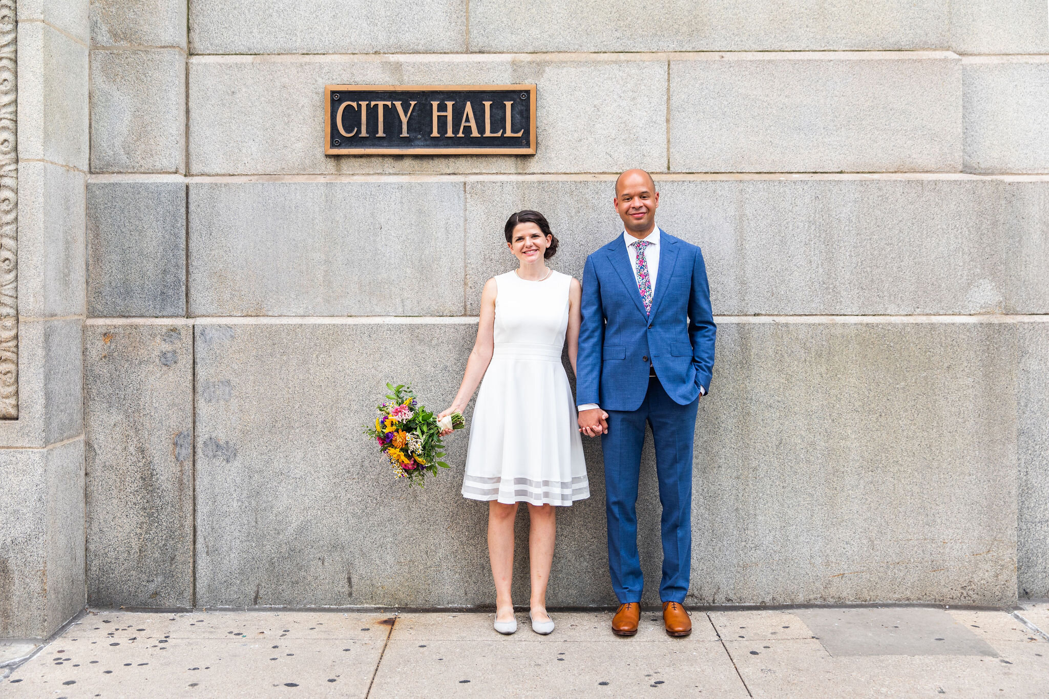 Post-City Hall Summer Wedding Photo Session captured by Madi Ellis Photography