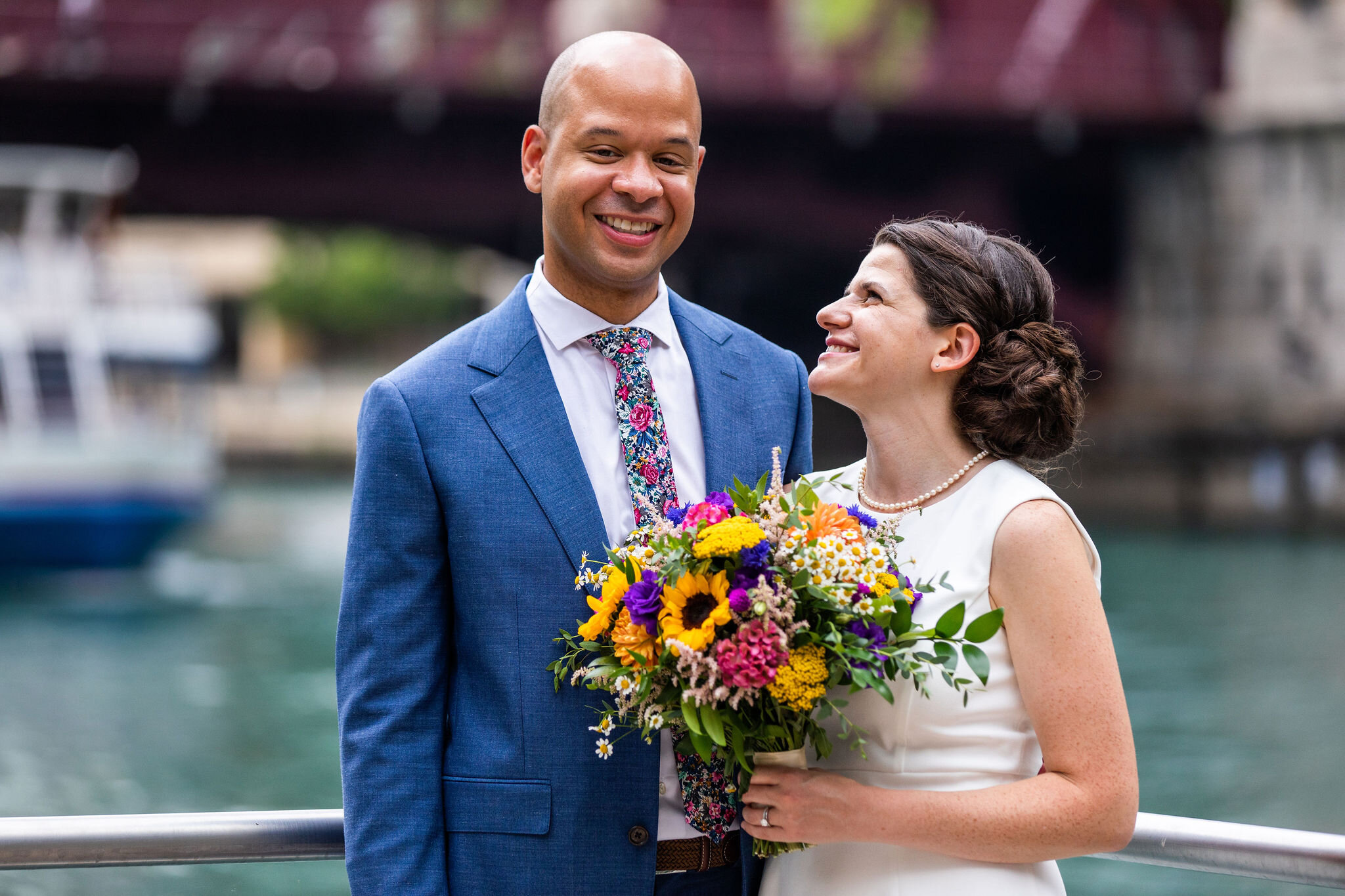Post-City Hall Summer Wedding Photo Session captured by Madi Ellis Photography | CHI thee WED
