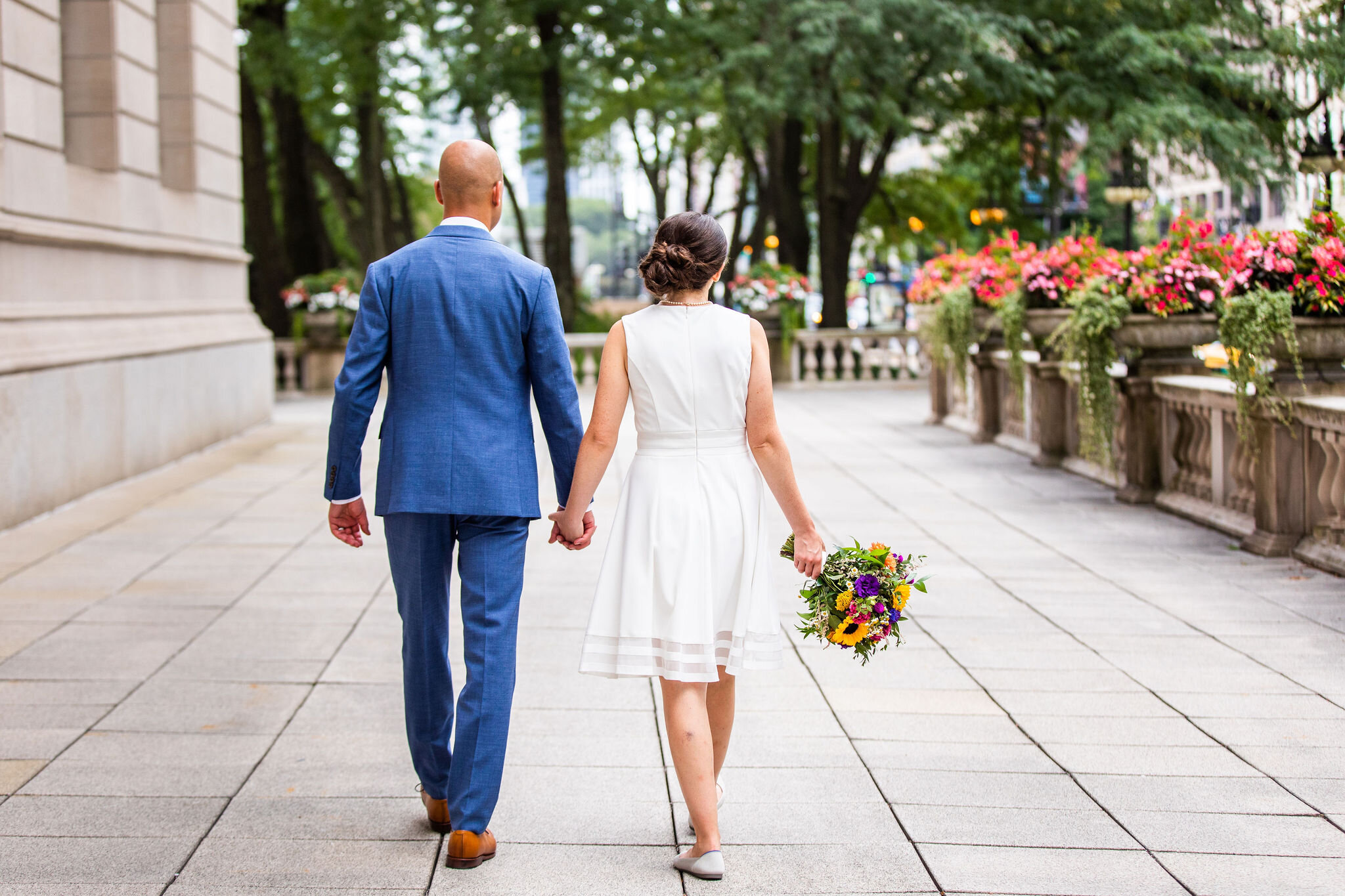 Post-City Hall Summer Wedding Photo Session captured by Madi Ellis Photography | CHI thee WED