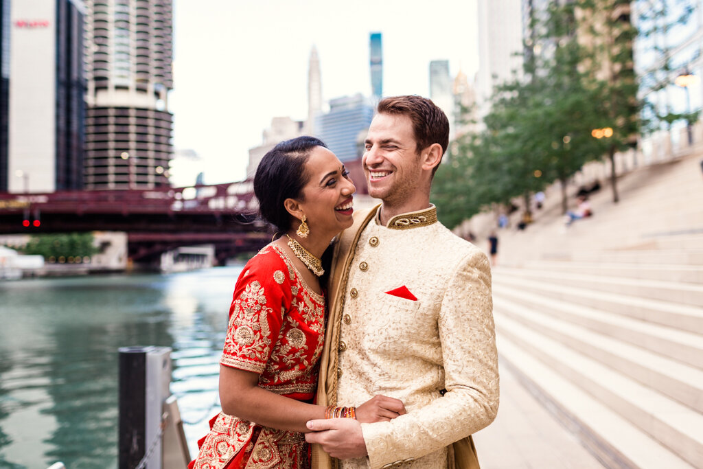 Formal Chicago Summer Engagement Session captured by Emma Mullins Photography