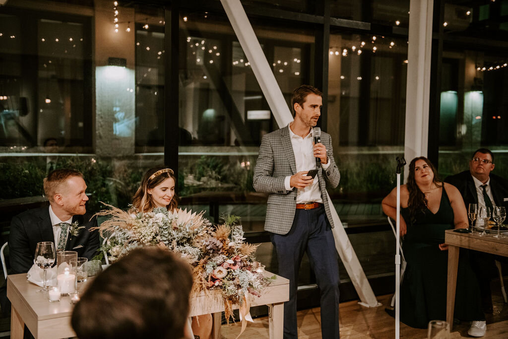 Modern Greenhouse Loft Wedding captured by Ellen Gustafson Photography