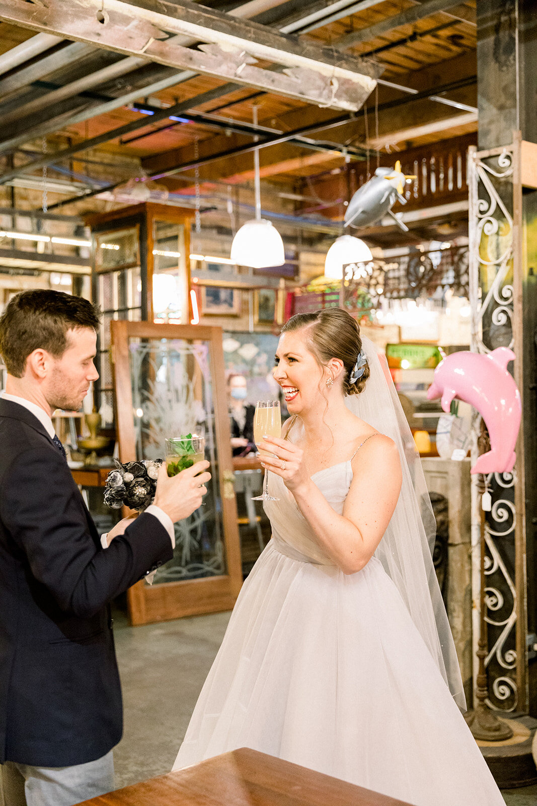 Celestial Vintage Wedding at Salvage One featured on CHI thee WED