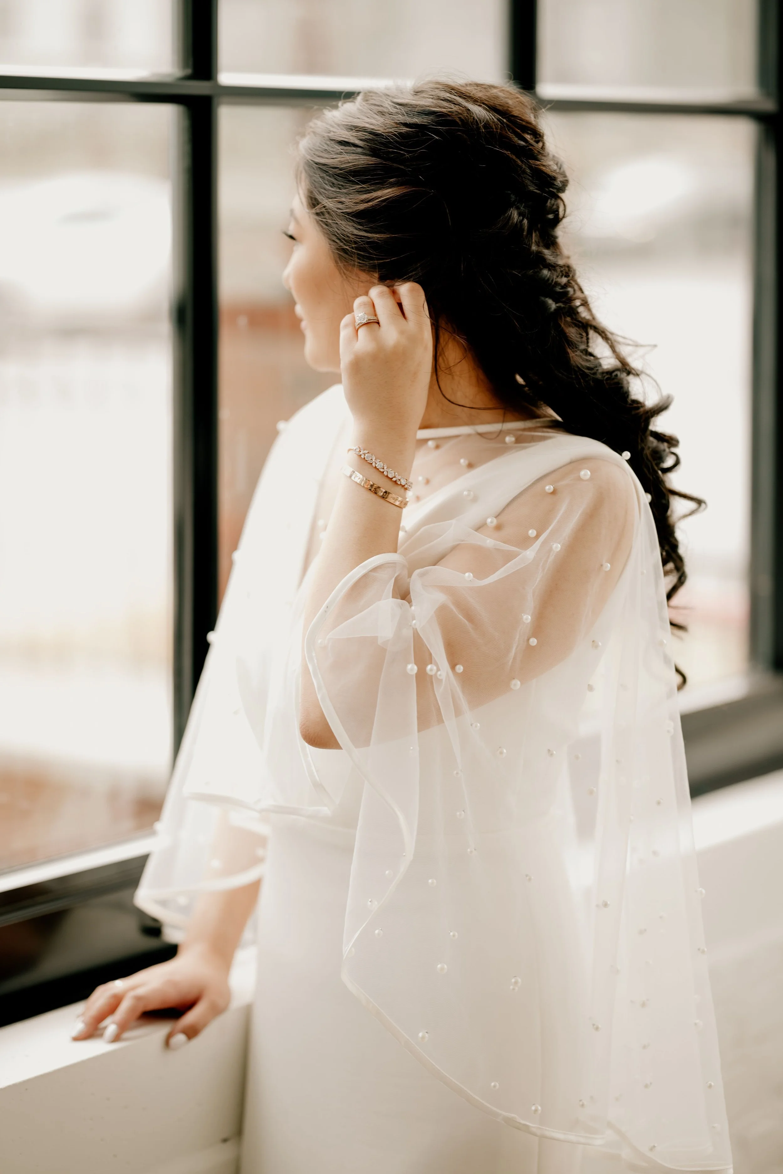 Ditching The Veil? 6 On-Trend Bridal Capes and Headpieces