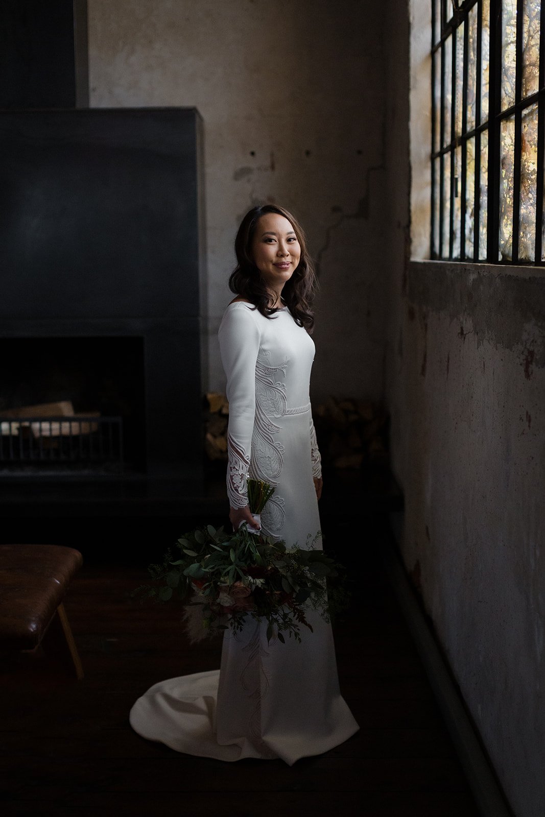 Charcoal Factory Loft Chicago microwedding lisa kathan photography