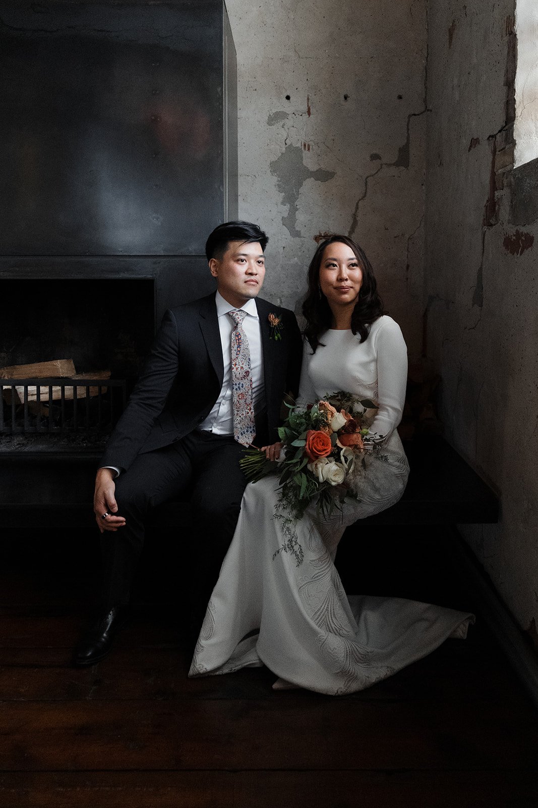 Charcoal Factory Loft Chicago microwedding lisa kathan photography