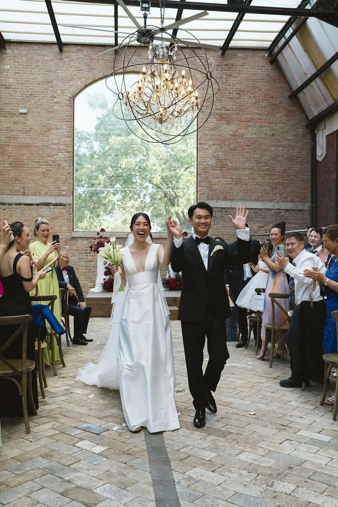 Ruby Red Sculpture Garden Wedding