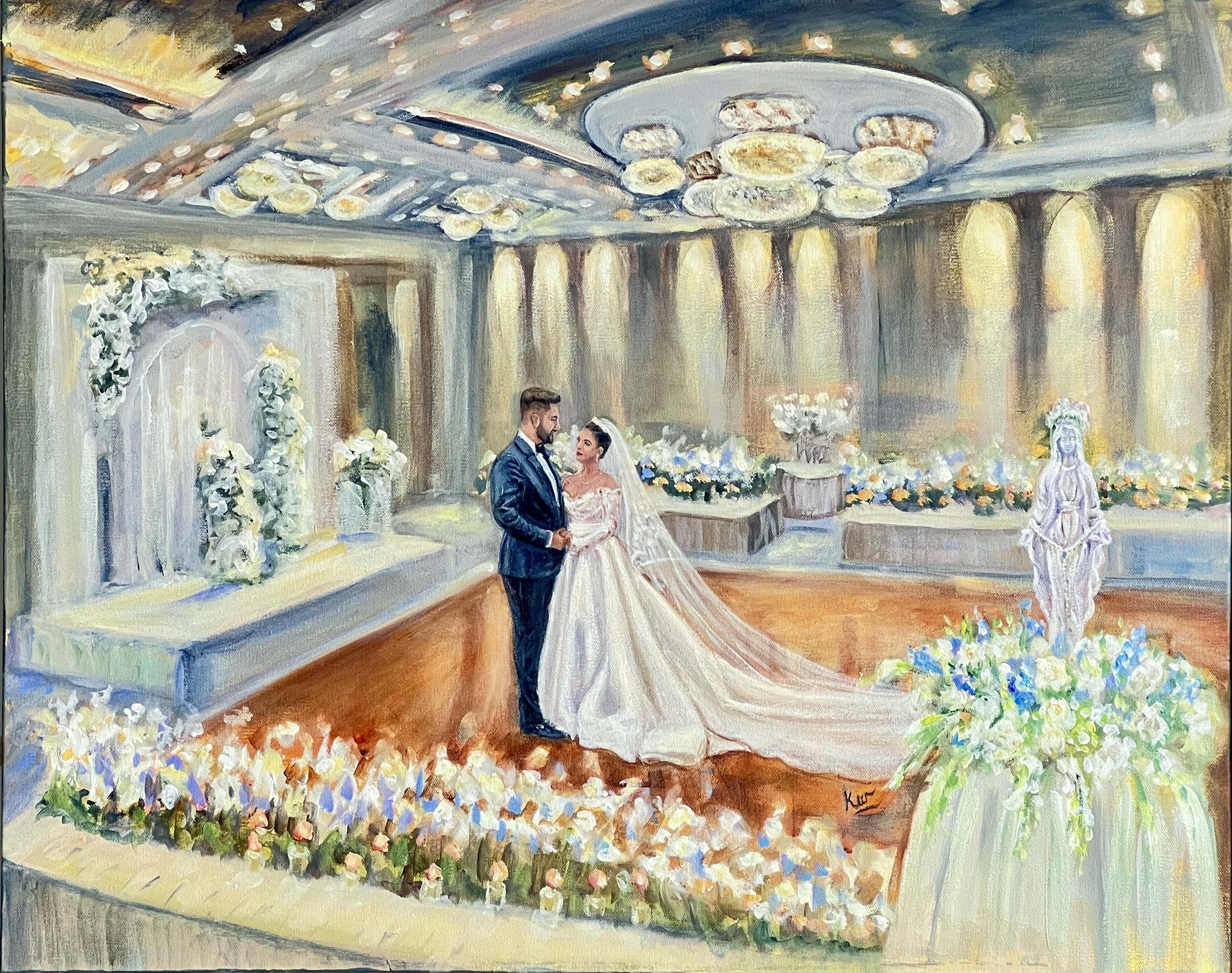 Live wedding painting at Renaissance Chicago.jpg