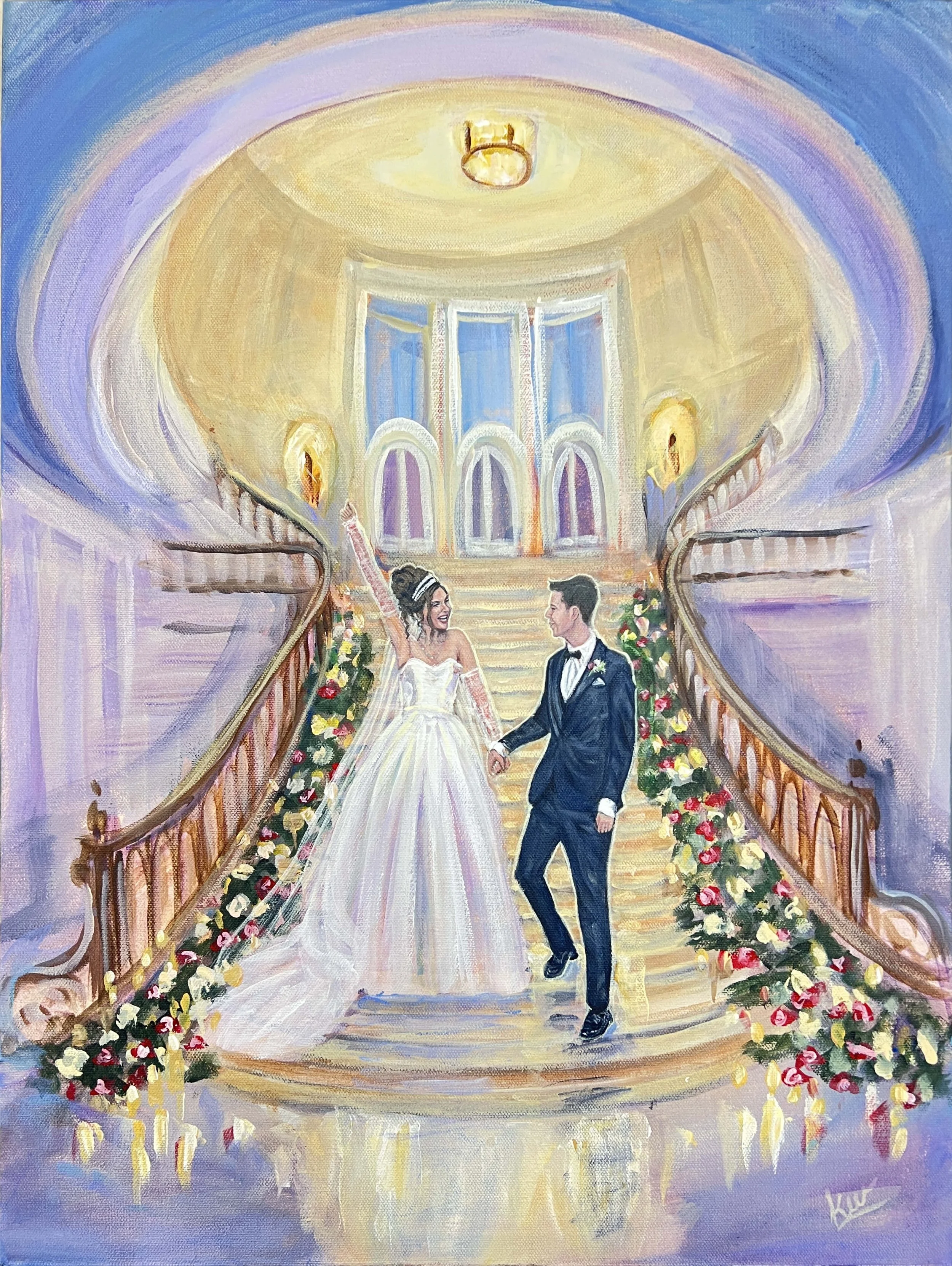 fine-art-acrylic-painting-of-wedding-ceremony-at-The-armour-house-illinois.jpg