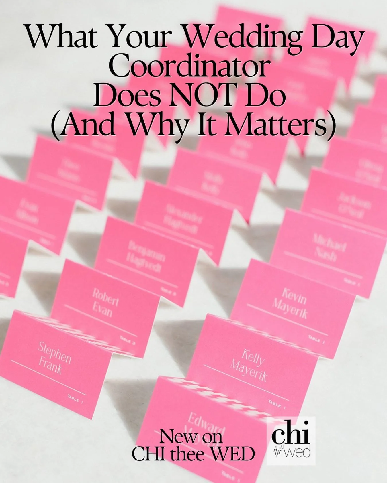 If you&rsquo;re hiring a coordinator to execute your logistics on the big day, here is a clear look at what often falls outside our scope so you can plan accordingly. 
Written by curator Kari Thirsk, owner of @weddingdaychicago 
Photography by @heyli
