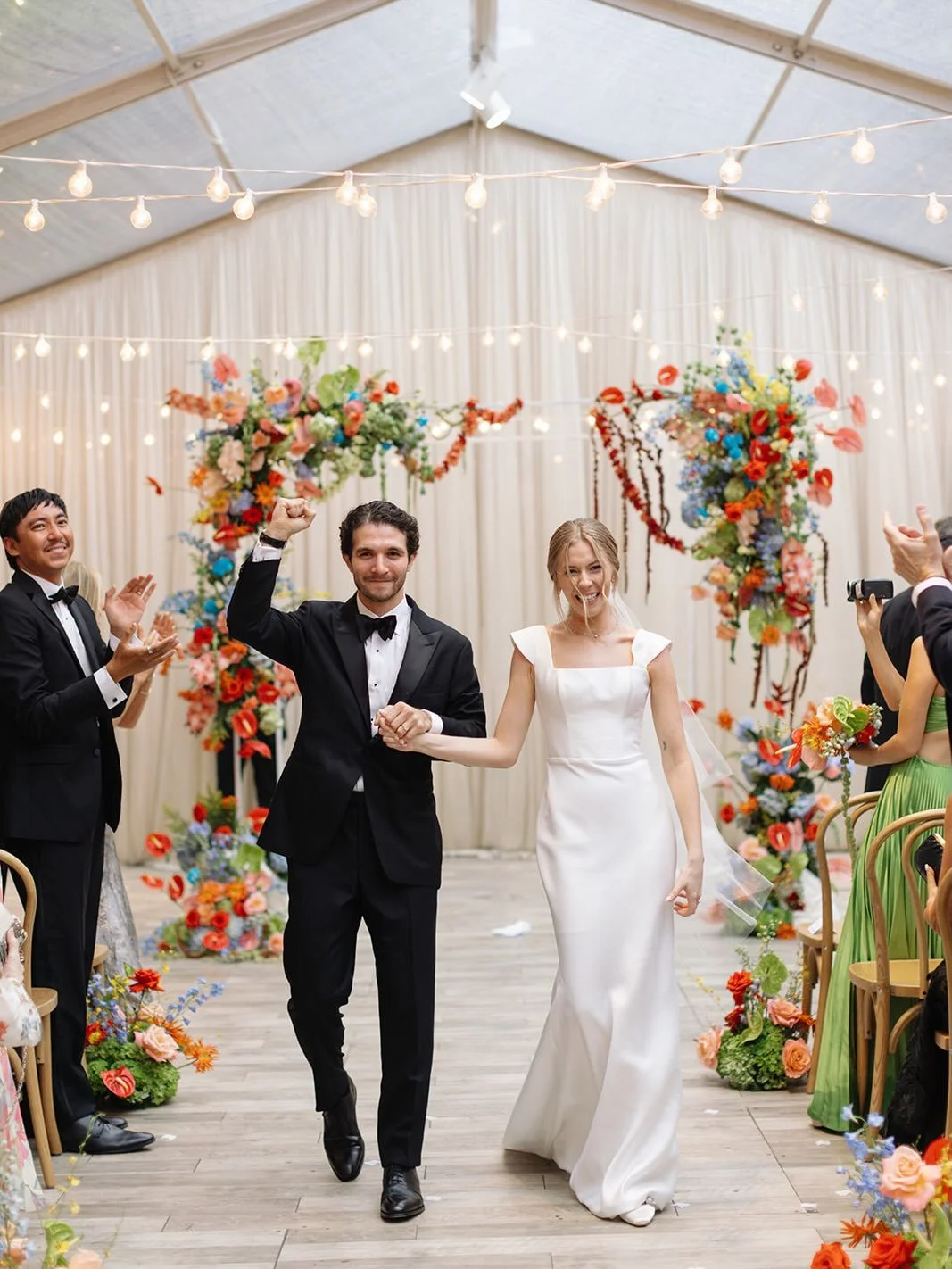 Emily and Grant&rsquo;s wedding reimagined classic urban elegance through a bold, fruit-inspired lens, transforming the Chicago Illuminating Company into a vibrant celebration of color, texture, and personality. Rather than leaning into the muted ton