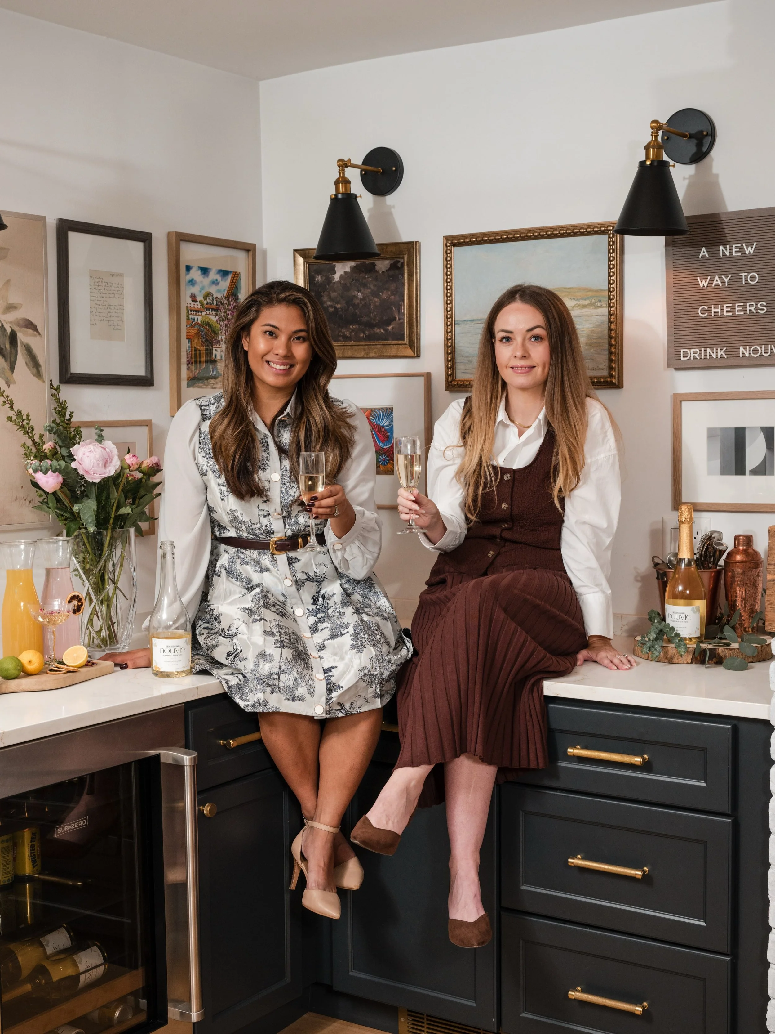 Nouvie is a Chicago-based, award-winning, 100% woman-owned, majority AAPI-owned, non-alcoholic wine brand that actually tastes like wine.
Nouvie was born from a simple wish on Fiona&rsquo;s 40th birthday. She and her sister-in-law, Faith, wanted to t