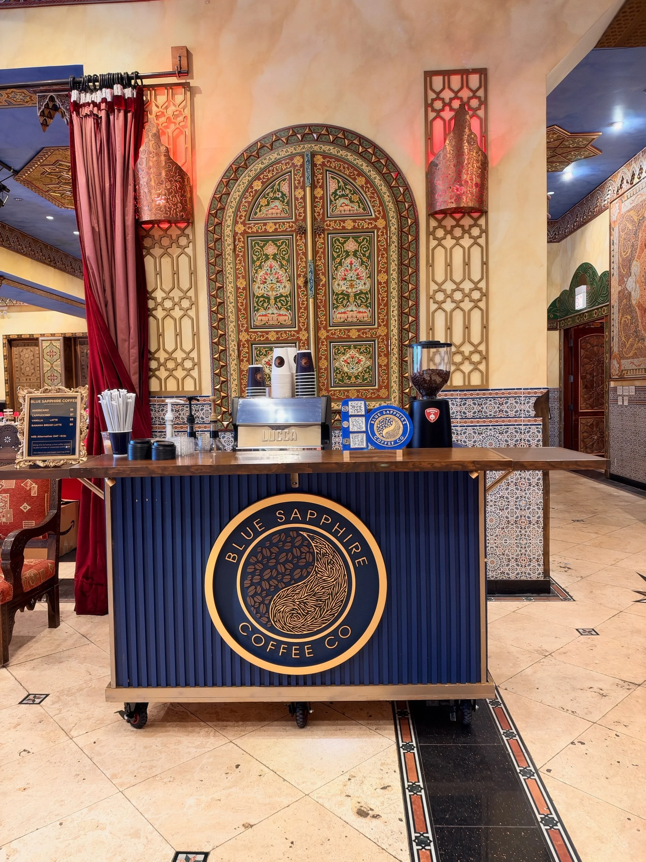 Have you tried @bluesapphirecoffee? We are thrilled that they will be popping up their coffee cart at our upcoming event in November! 
Blue Sapphire Coffee Co sources their coffee directly from small, organic farms in India. They choose to work with 