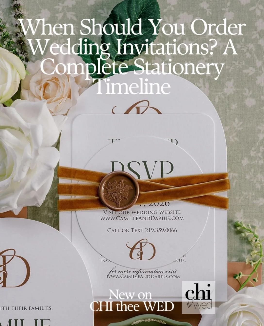 When should you actually order your wedding invitations?
Most couples have a mailing date in mind, but custom invitations require time for design, printing, and production. And that&rsquo;s before you consider Save the Dates, menus, seating charts, a