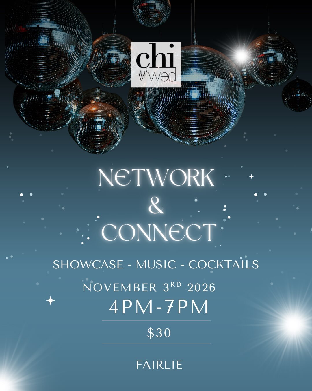 Ready to celebrate the end of a successful wedding season? We are!
Grab your tickets to @chitheewed&rsquo;s end of season bash at @fairliechicago on November 3rd! The event will be full of fun entertainment, food, drinks and a showcase&hellip; plus a