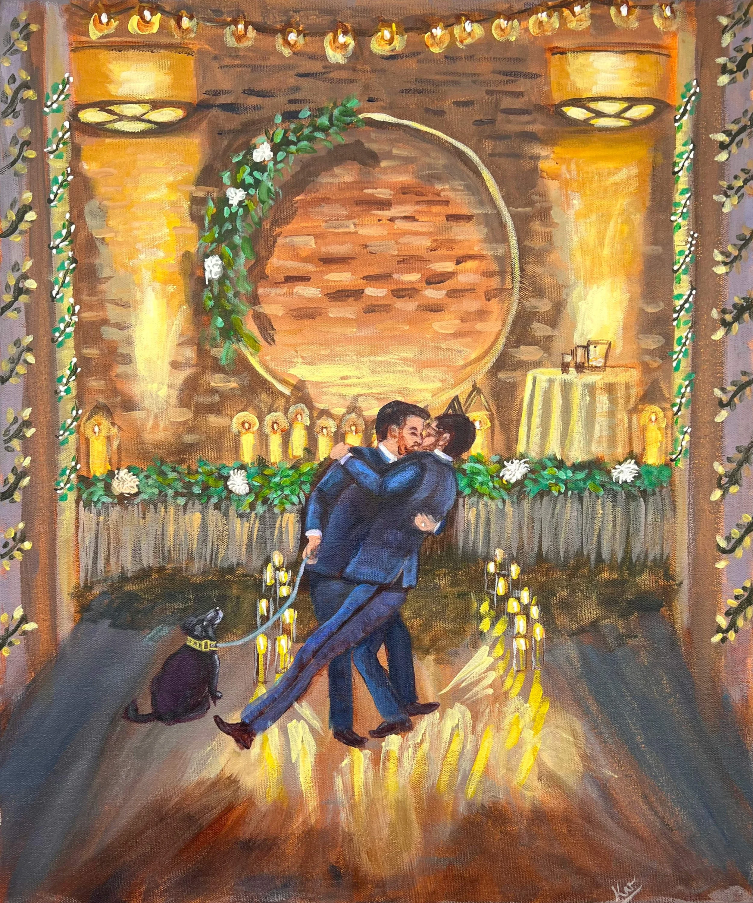 Live Wedding Painting The Hot New Trend — CHI thee WED