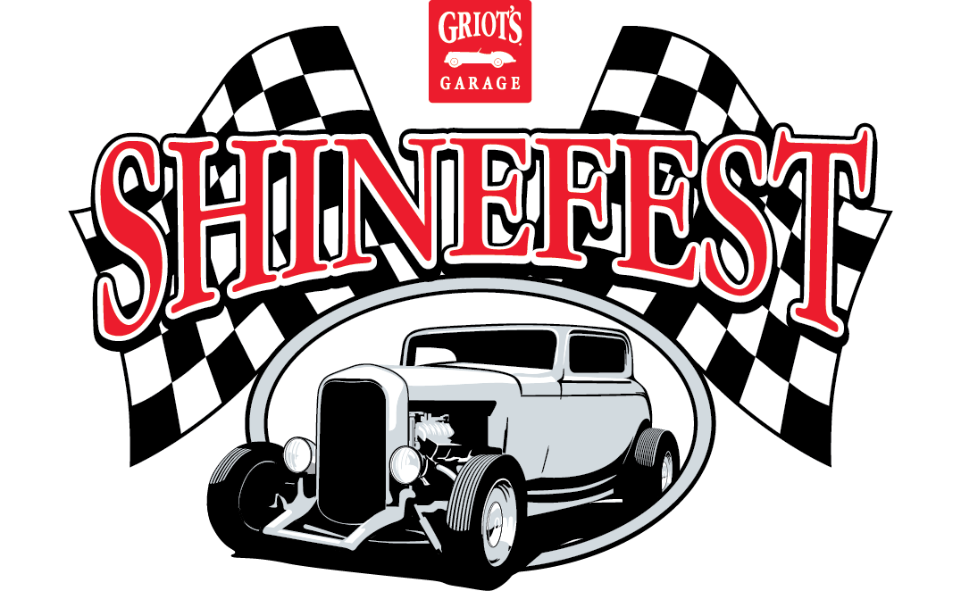   Shinefest  -  illustration and design .  Logo for a successful car show series. This design was used on apparel, banners and in print ads. 