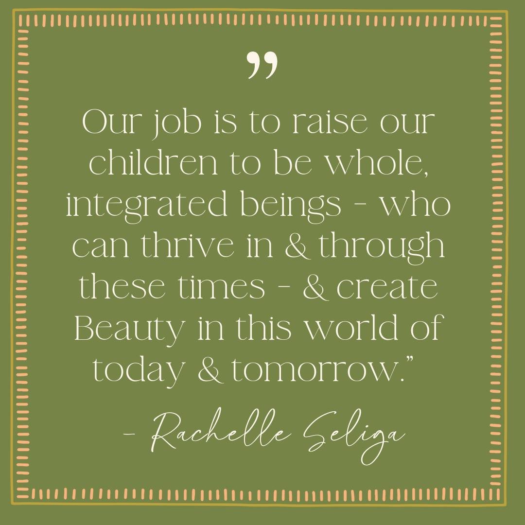 On the heels of Mother's Day...our work is cut out for us as so beautifully stated by Innate Traditions - Rachelle Seliga.

What we have inherited is insane....and what our children are inheriting is even more so. It's up to us, here &amp; now, to ri