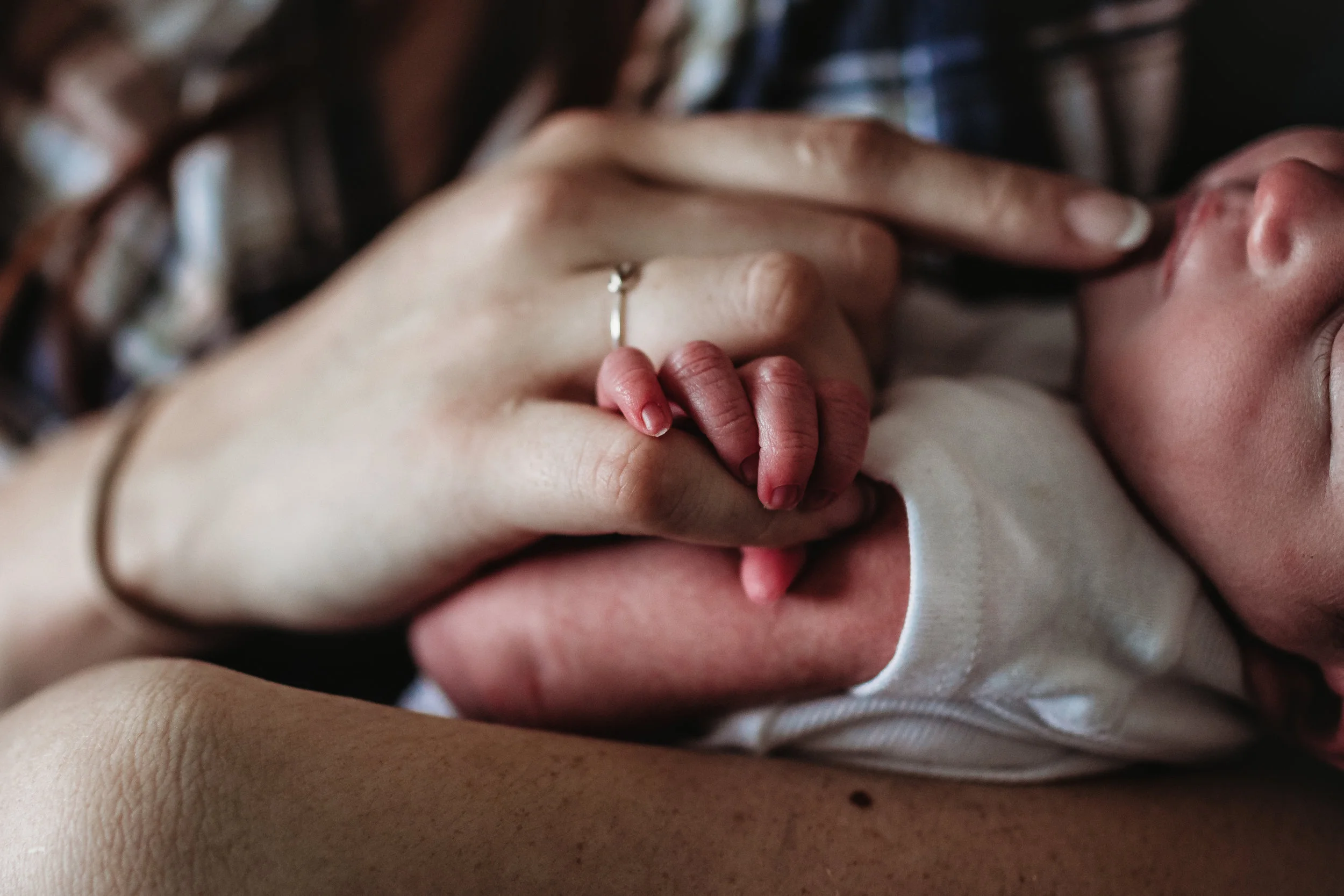 Lifestyle Newborn, in Home newborn session, austin, MN