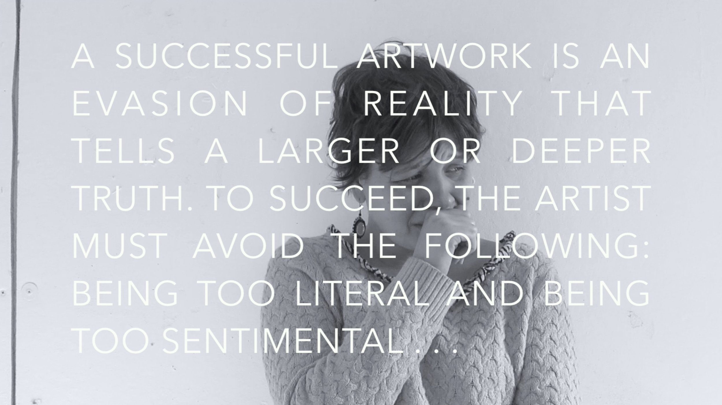 A successful artwork. 2015. film still