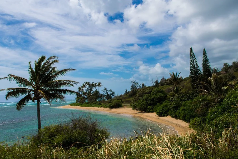 East coast beach in Molokai