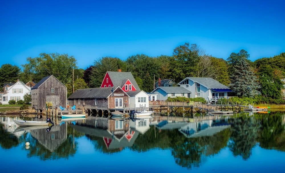 A small coastal town