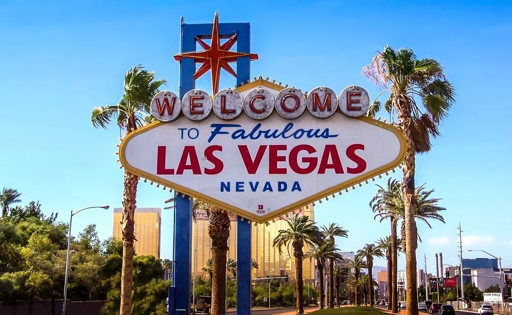 About 43 million visitors come to Las Vegas per year.