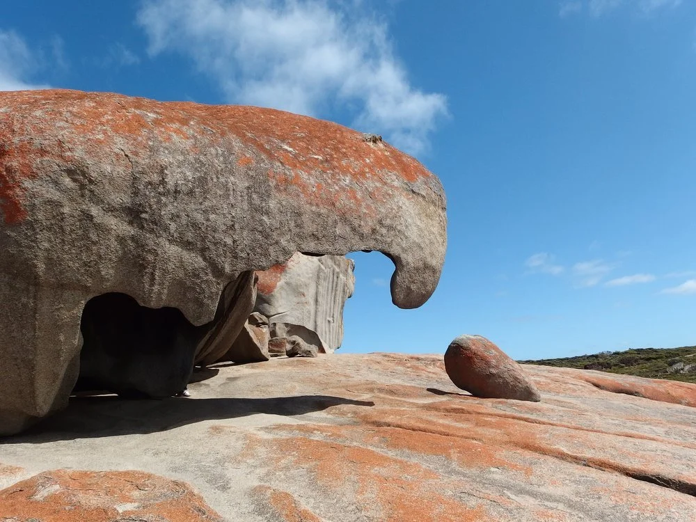 Remarkable Rocks. It took 500 million years for rain, wind, and pounding waves to create these shapes.