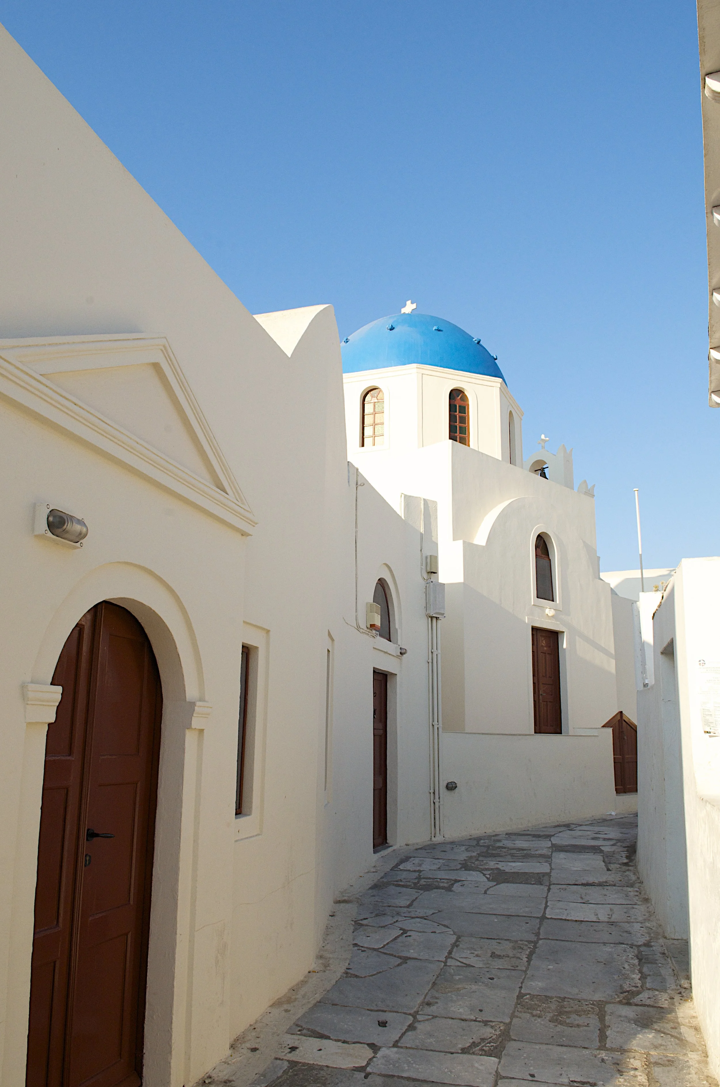 White painted homes in Mykonos