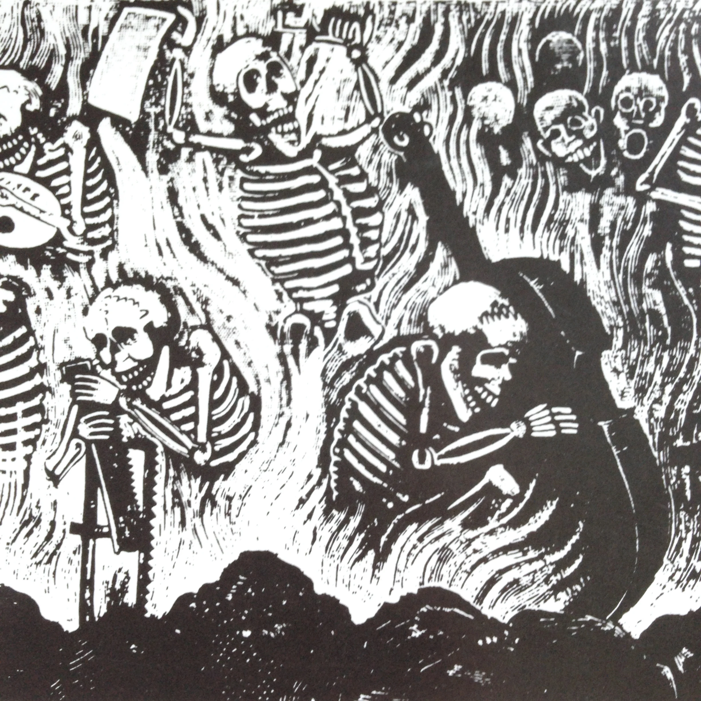 Detail from “Calaveras de los Peregrinos” (Skeletons of the Pilgrims), by Jose Guadalupe Posada